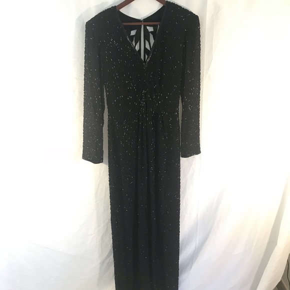 Vintage 80,s Riazee Lillie Rubin Silk Dress - Picture 3 of 8